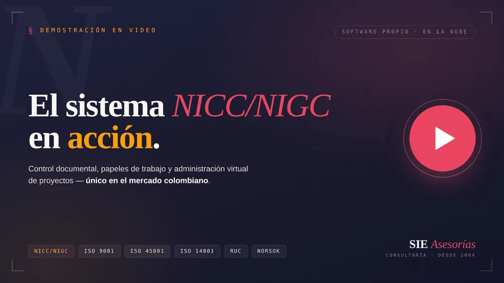 Sistema de Gestión de Calidad NICC - SIE Asesorías